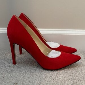Nine West Vibrant Red Heels